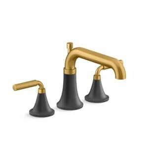 Kohler K-T26440-4-BMB Tone Spa Tub Filler Deck Mounted Faucet Black Modern Brass